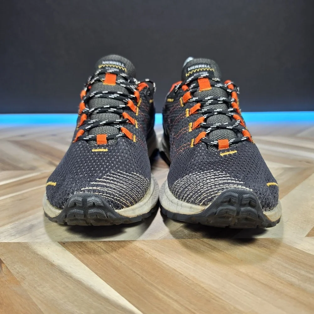 Merrell Fly Strike Shoes Mens Size 8.5 Black Trail Running Sneakers J067377